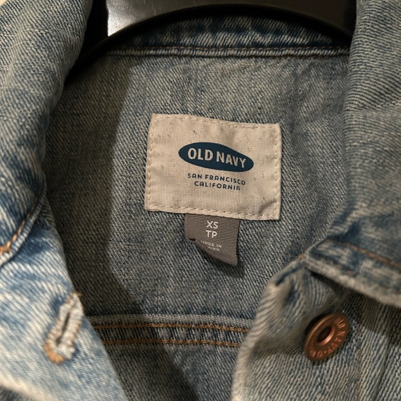 Jean Jacket Distressed y2K denim size XS TP old navy - Picture 2 of 7